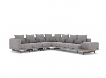 Corner sofa L-shape Living room Furnishings Designer Textile Sofa Modern Suite