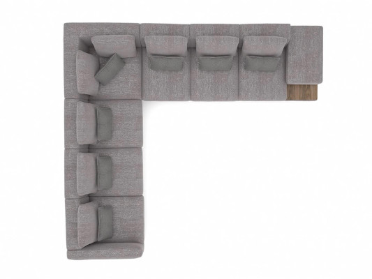 Corner sofa L-shape Living room Furnishings Designer Textile Sofa Modern Suite