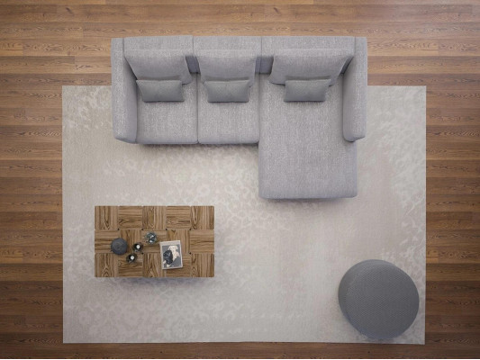 Living room Complete 4pcs 2x Armchair with Corner sofa L-shape Designer Wood Coffee table