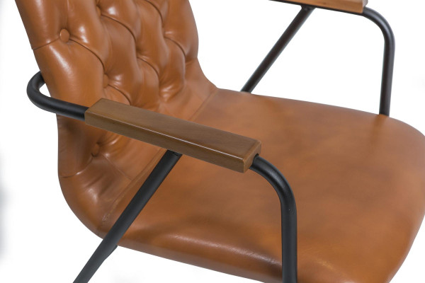Designer Chair with Armrests Brown Dining room chair Luxury Furniture new Design