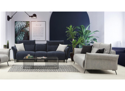 Sofa set set 2 pieces sofa couch upholstered armchair modern designer luxury furniture