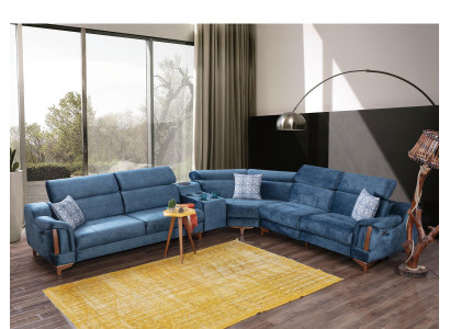 Living room Corner sofa L-shape Sofa Couch Modern Design Furniture Textile