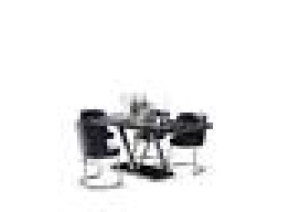 Black Stylish Dining room Suite Luxury Dining table 6x Chairs Set 7pcs.