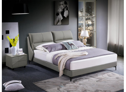 Luxury Bedroom Furniture Bed 2x Bedside table Set Beds Hotel Furniture 3pcs. Upholstery
