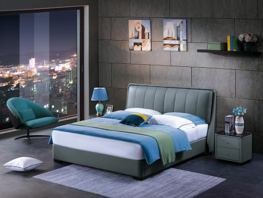 Luxury Bedroom Furniture Bed 2x Bedside table Set Beds Hotel Furniture 3pcs. new