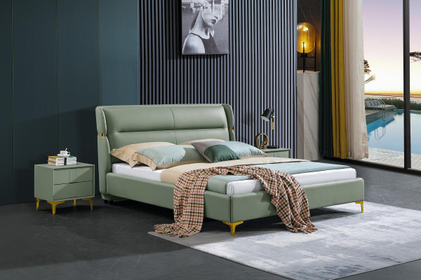 Luxury Bed Bedroom Furniture 2x Bedside table Set Beds hotel Furniture 3pcs.