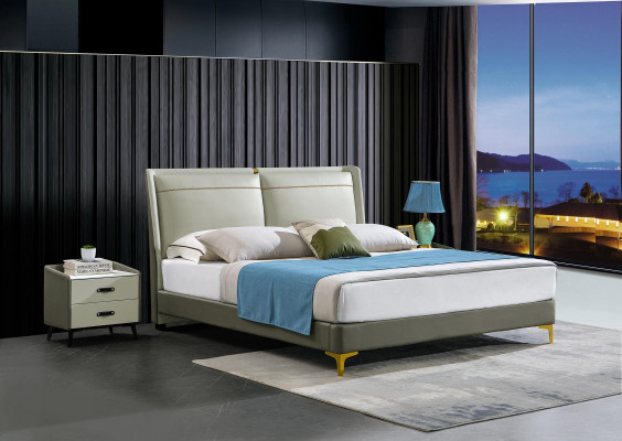 Double bed Luxury Furniture Beds Bedroom Double Bed Beige Hotel