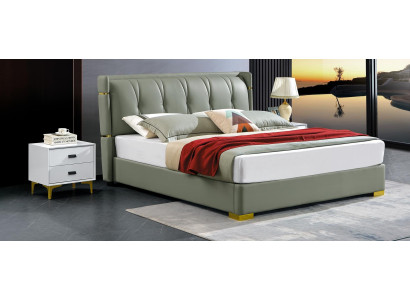 Double bed Beige Furniture Beds Bedroom Double Bed Beige Hotel