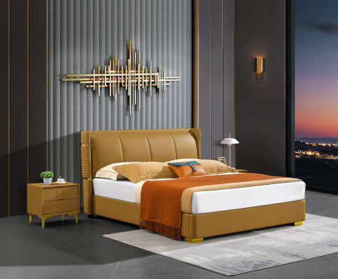Bedroom Bed Upholstered bed Double bed Beds Big Design Luxury Double