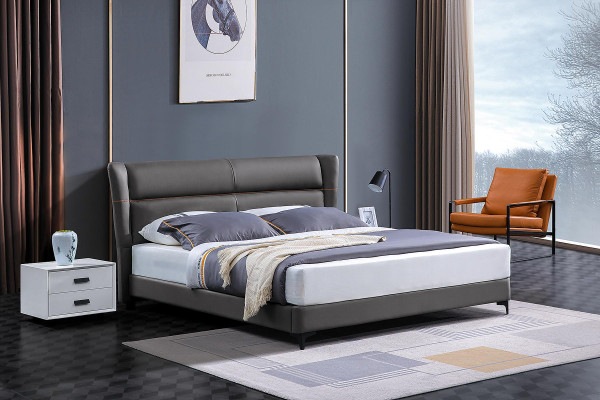 Luxury Bed Leather Bed Upholstered bed bed base Double Bedroom Marriage Bed Beds