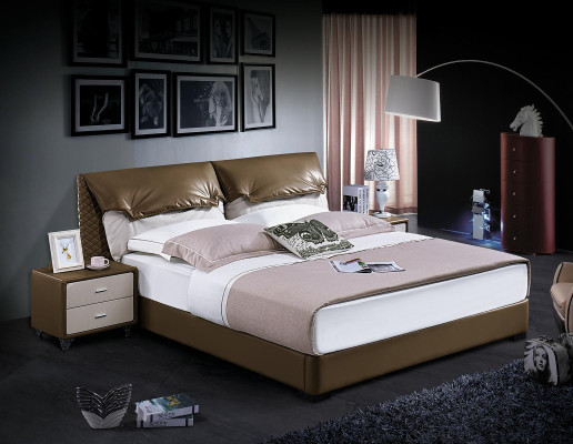 Classic s Bed Double bed Beds Wood Brown Style Real Wood Bedroom new