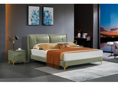 Leather Bed Upholstery Design Luxury Double Hotel Sleep Room Beds Design