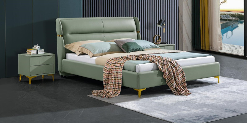 Bed Upholstery Design Luxury Double Hotel Beds Sleep Room Luxury Green