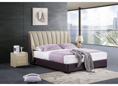 Bed Upholstered bed Luxury Bedroom Design Beds Textile Wood Bed frame new