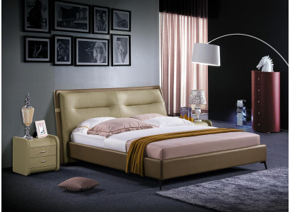 Double bed Bedroom Beds Luxury Furniture Double Bed Hotel Furnishings Brown