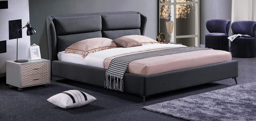 Design Bed Bedroom Luxury Beds Textile Hotel Upholstery 180x200cm Fabric Furniture