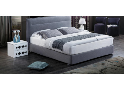 Luxury Box Spring Bed Fabric Hotel Blue e Beds Bedroom Furniture Design Double.