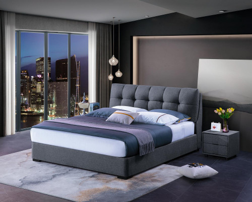 Bed Design Luxury Double Hotel Beds Marriage Sleep Room Blue Style White