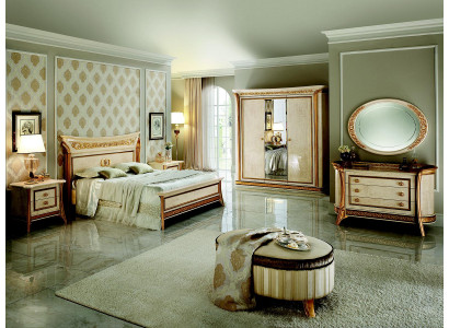 arredoclassic™ Bedroom Set Melodia Baroque Rococo Bed Bedside table 6-piece.