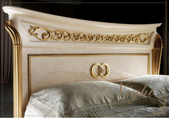 arredoclassic™ Bedroom Set Melodia Baroque Rococo Bed Bedside table 6-piece.