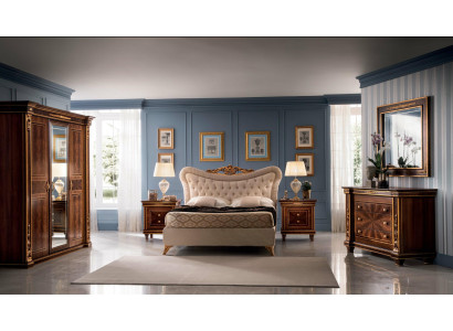 arredoclassic™ Bedroom Set Modigliani Baroque Rococo Bed Bedside table 4-piece.