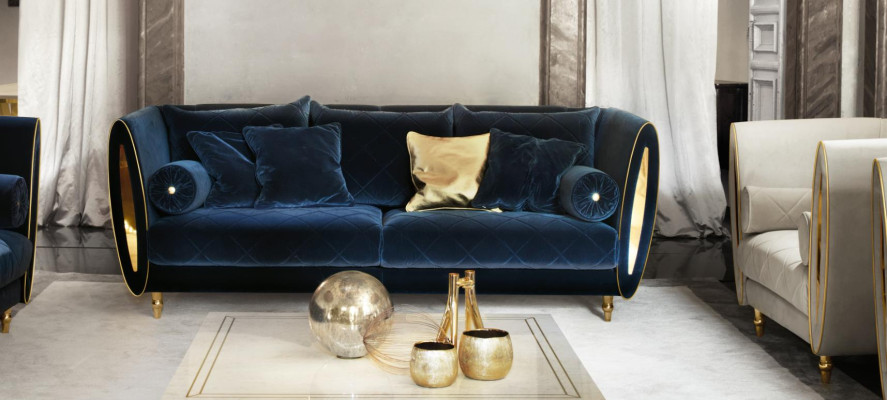 Sofa set Sofa Couch 3 + 3 Living room Designer Baroque Furniture Classic