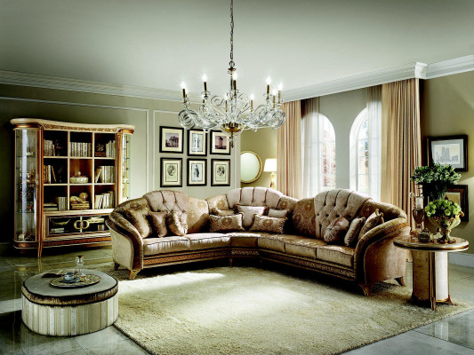 Corner sofa Sofa Couch Living room Baroque Rococo Art Nouveau royal Classic
