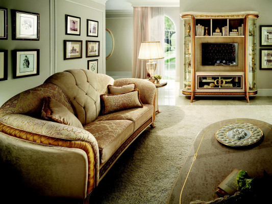Sofa set Sofa Couch 3 + 3 Living room Designer Furniture Classic Baroque