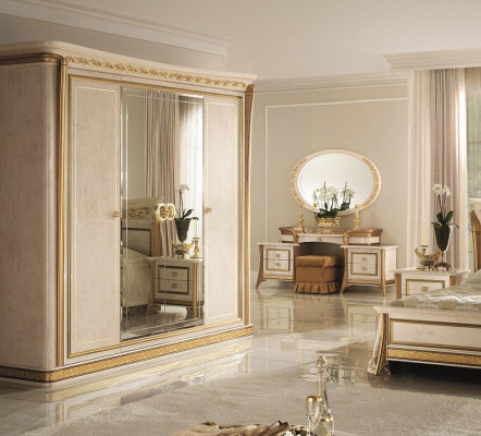 Clothes Wardrobe Clothes cupboards Mirror Furniture Living Furniture Wood Arredoclassic