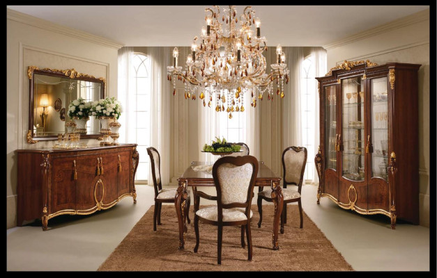 XXL Display case Glass Wall Cabinet Showcases Shelf Baroque Rococo Style Art Nouveau