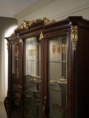 Display case 3 door Wardrobe Showcases Living room Cabinets Design Wardrobe Furniture Glass new