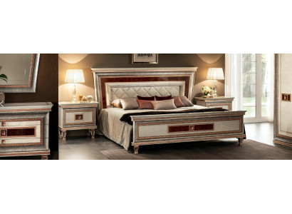 Luxury Bedroom Furniture Bed 2x Bedside table Set Beds Hotel Arredoclassic 3-piece.