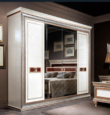 Classic Wood Cabinets Wardrobes Bedroom Clothes Wardrobe Baroque Rococo