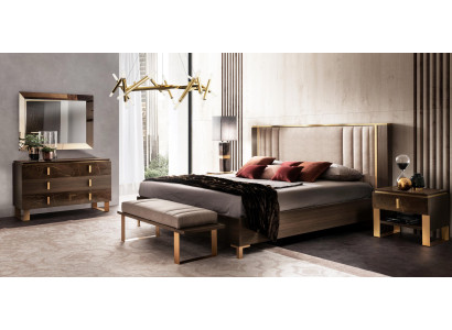 Bedroom set 5 pieces. Design Modern Luxury Furniture new Bed Bedside table Chest of drawers