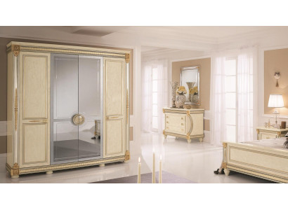Bedroom Wardrobe 4 door Wood closet Wardrobe Clothes cupboards
