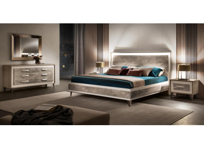 Bedroom Sets Bed 2x Bedside table Chest of drawers Mirror arredoclassic 5tlg. set