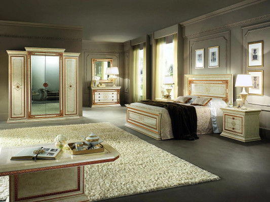 Bedroom Wardrobe 4 door closet Wood Wardrobe Clothes cupboards