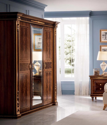 Bedroom Wardrobe 3 door Wood closet Wardrobe arredoclassic new