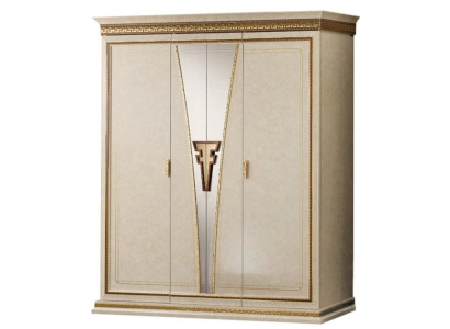 Classic Cabinets Wardrobe wall unit Wardrobe 3 doors Wood new Furniture