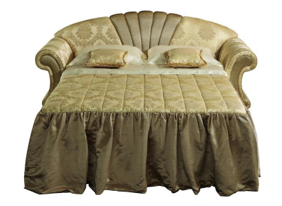 Sofa 2 Seater Couch Design Upholstery Classic Textile Fabric Bed function Couches
