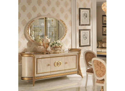 Sideboard + Mirror Sideboard Bedroom Chest of drawers Baroque Rococo arredoclassic new