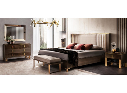 Luxury Bedroom Sets Bed 2x Bedside table Classic r Design Beds Furniture 3pcs