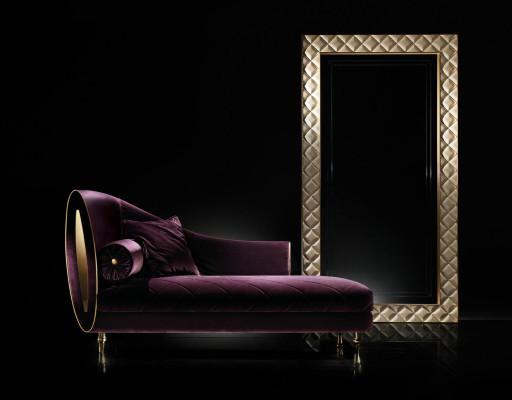 Chaise Longue Lounger Relax Sofa Armchair Classic Baroque Rococo Art Nouveau