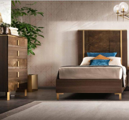 Bed Bedside table Stool 4 pcs. Bedroom Set Design Modern Luxury Beds