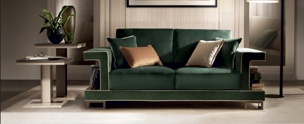 Luxury Sofa 2 Seater Furniture Design Upholstery Textile Sofas Couches new double sofa
