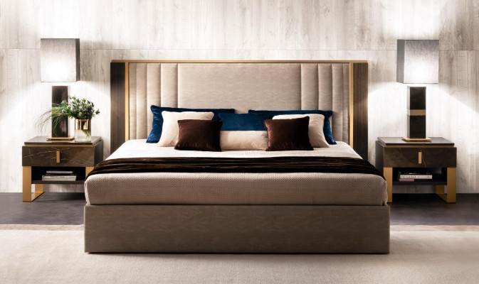Bed 2x Bedside table Design Bedroom 3pcs. Classic r Luxury Beds Set Furniture