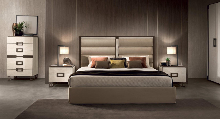 Bed Upholstery Classic Double bed Wood 180x200cm Beds Hotel Bedroom new