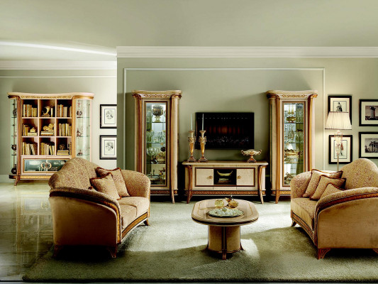Noble Designer Sofa Couch 2 Seater Upholstery Sofas Textile Art Nouveau arredoclassic™