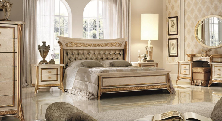 Classic Designer Wood Bed Bedroom Elegant Upholstery Furniture Double Beds new