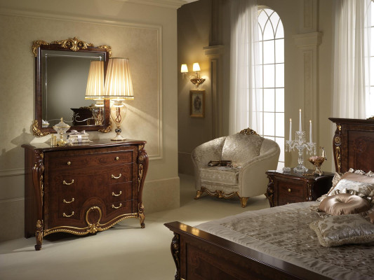 Consoles Table Chest of drawers with Mirror Furniture Luxury Set Console 2pcs. Made in Italy